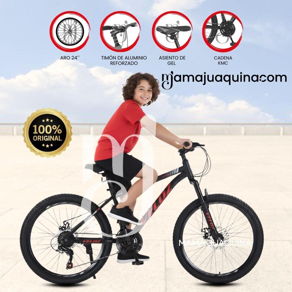 Bicicleta Montañera Aro 24 ROMA MTB Edición Limitada Black Red