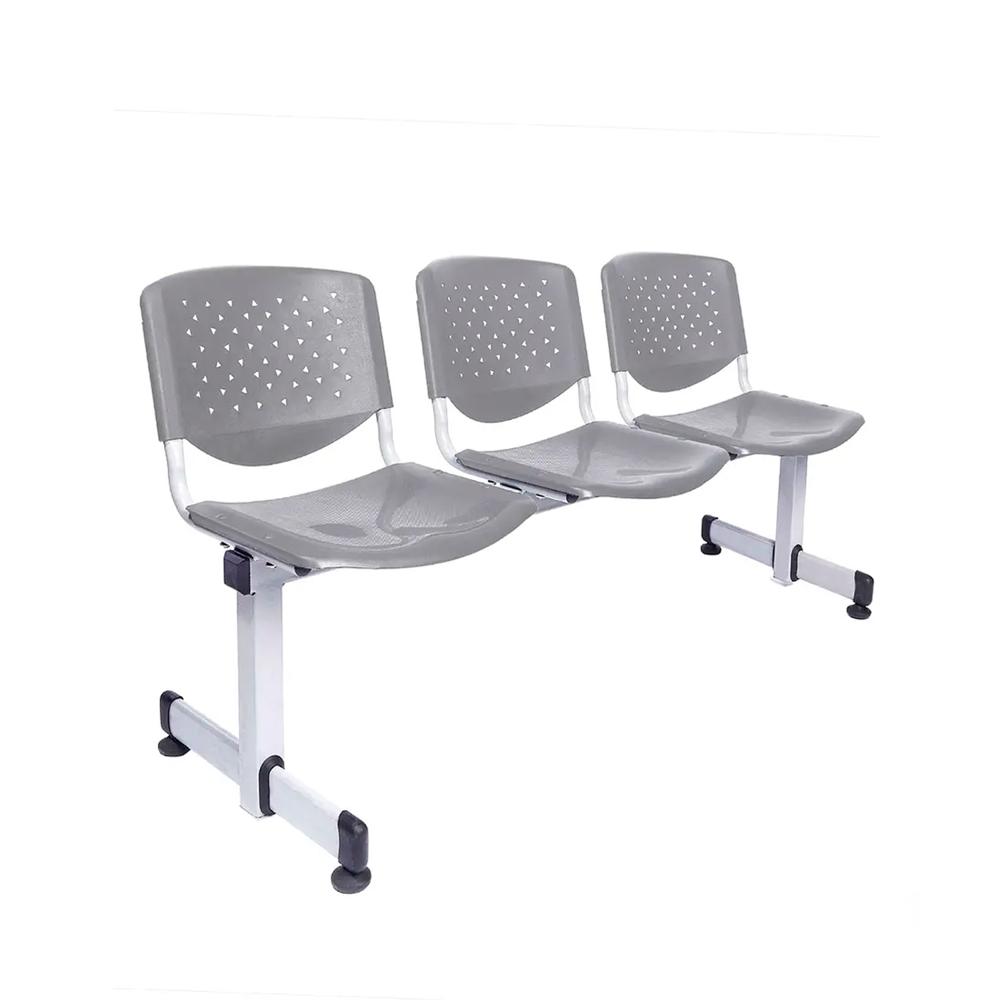 Tandem De Espera Prisma Ve Gris 3 Asientos Eg Althea Confort