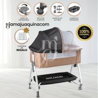 Cuna Colecho para Bebé DIMI de Lujo con Colchón - Beige