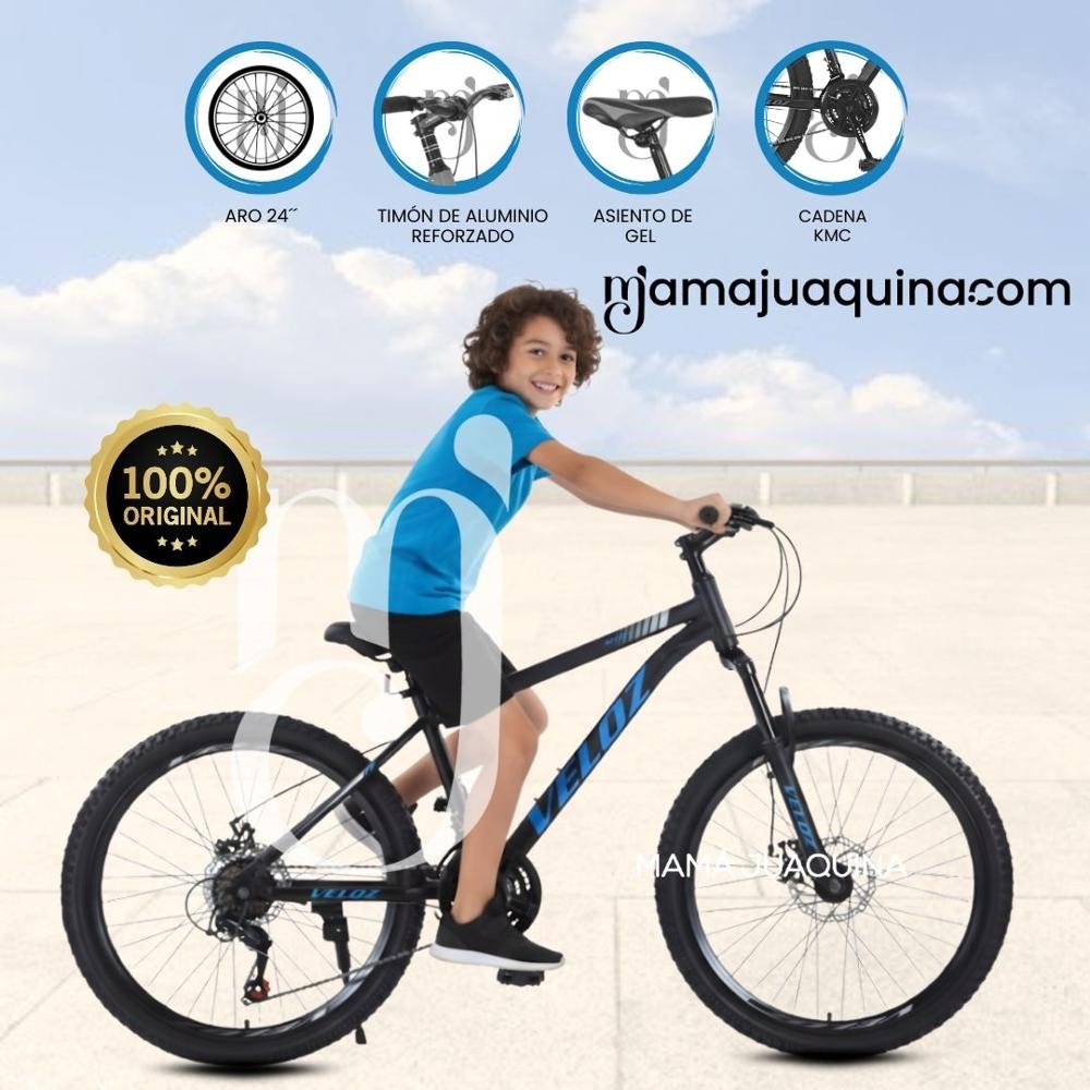 Bicicleta Montañera Aro 24 ROMA MTB Edición Limitada Black Blue