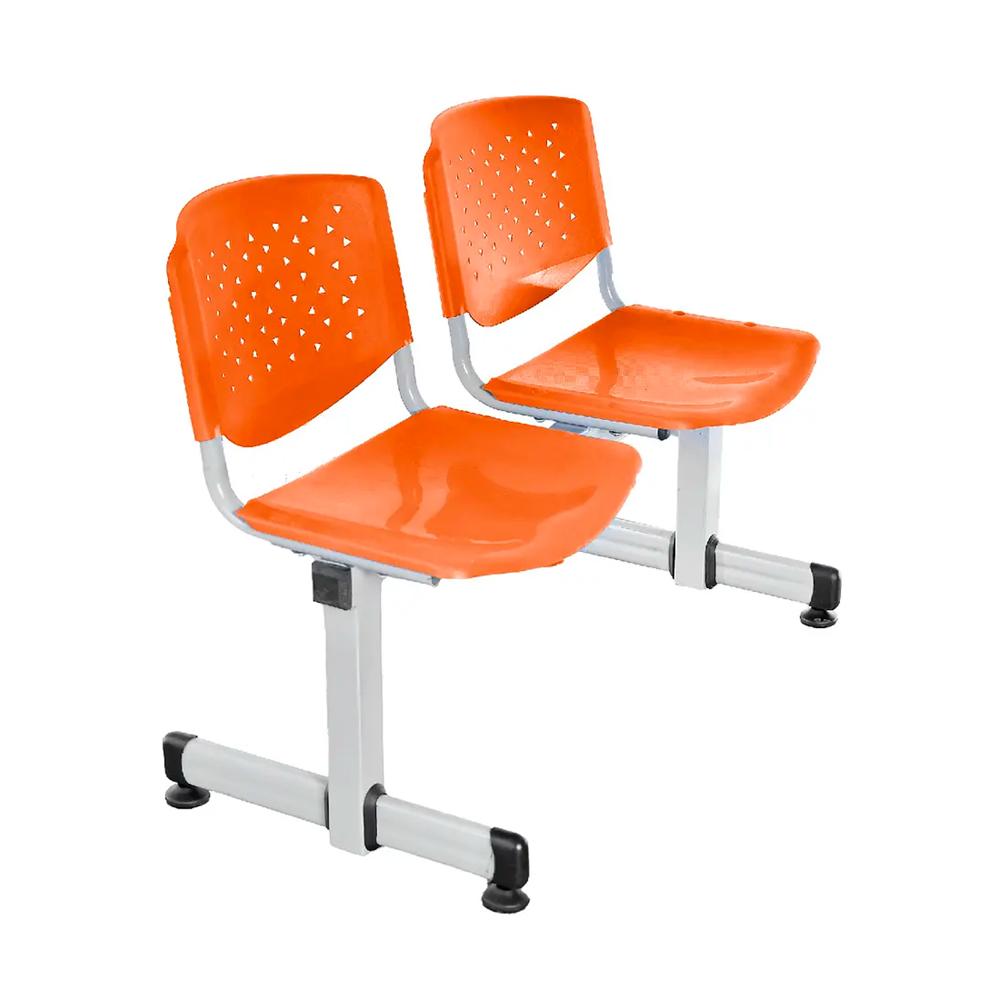 Tandem De Espera Prisma Ve Naranja 2 Asientos Eg Althea Confort