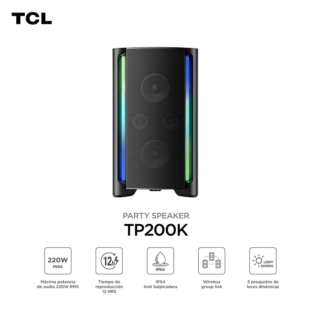 Parlante TCL SPK TP200K Negro