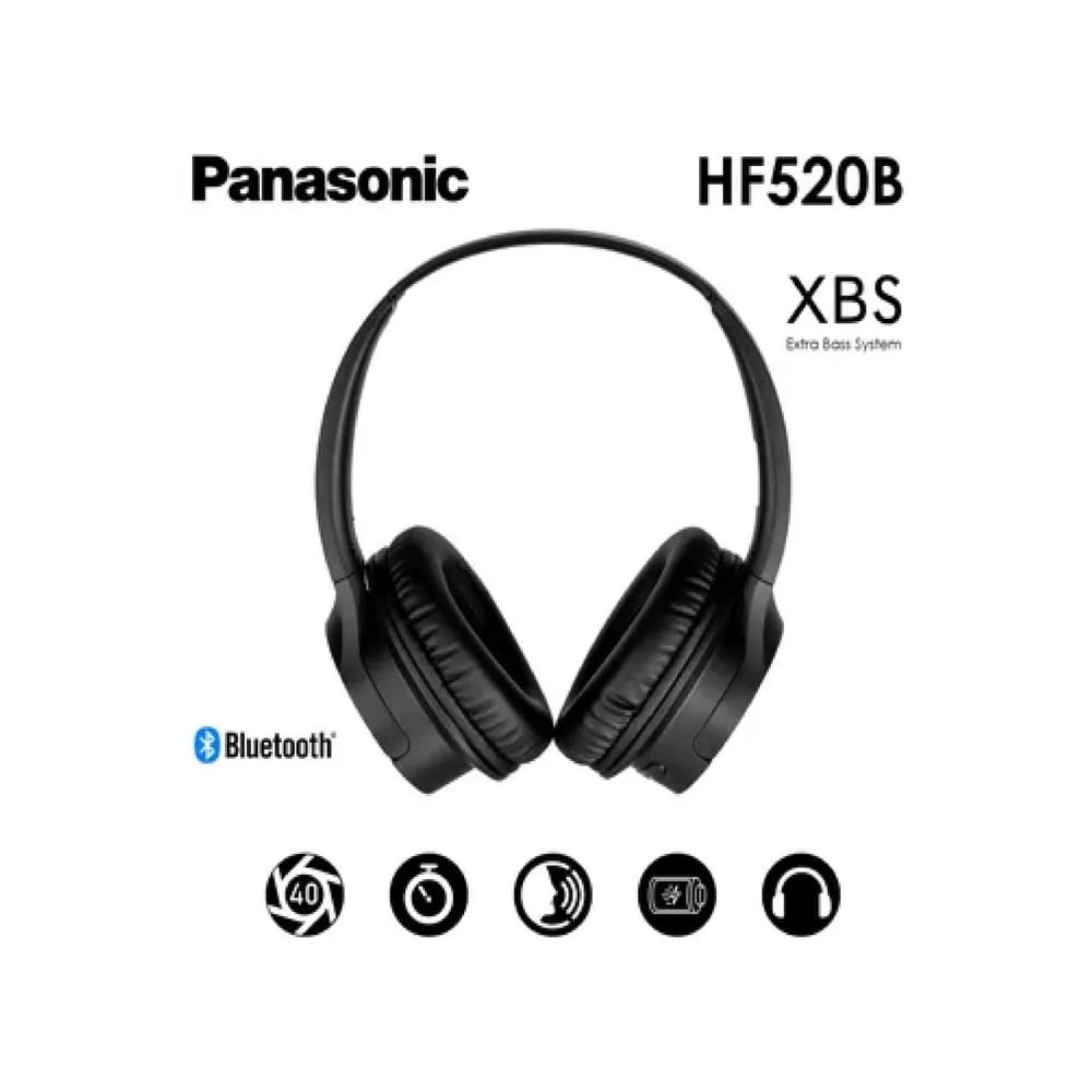 Audifonos Panasonic Bluetooth Extra Bass System 50hrs Batería RB-HF520