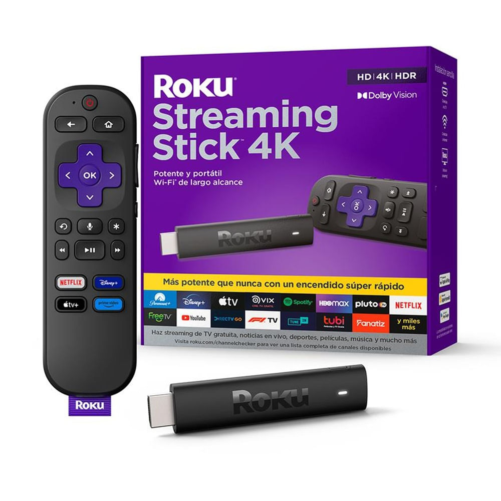 Convertidor Smart TV Roku STREAMING STICK 4K