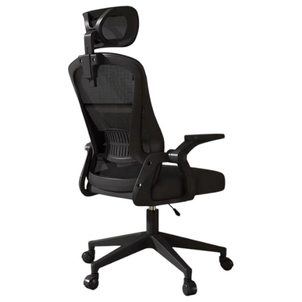 Silla de Oficina Ergonómica con soporte de Cabeza Negro