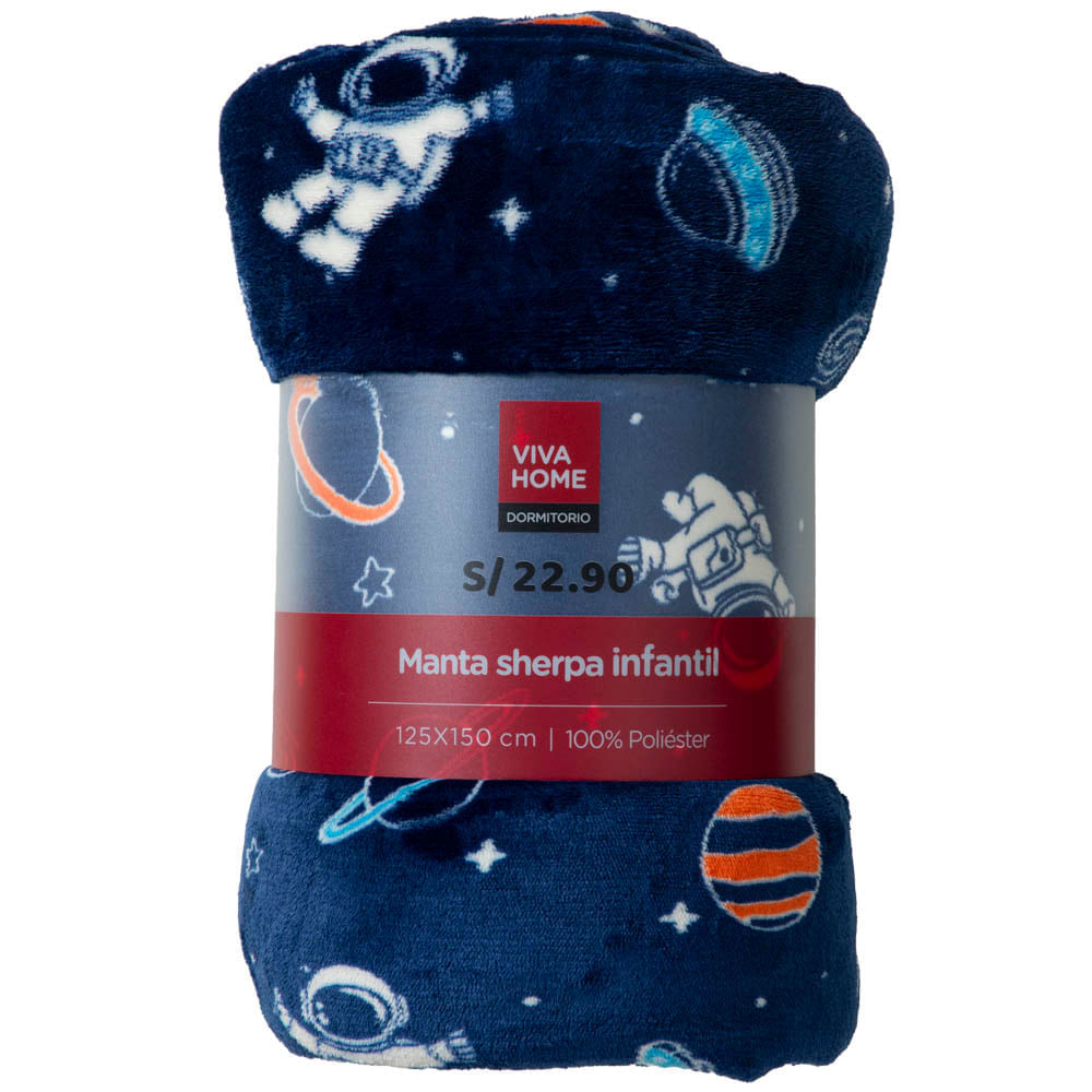 Manta Sherpa Infantil Boy Print VIVA HOME (Modelos Aleatorios)