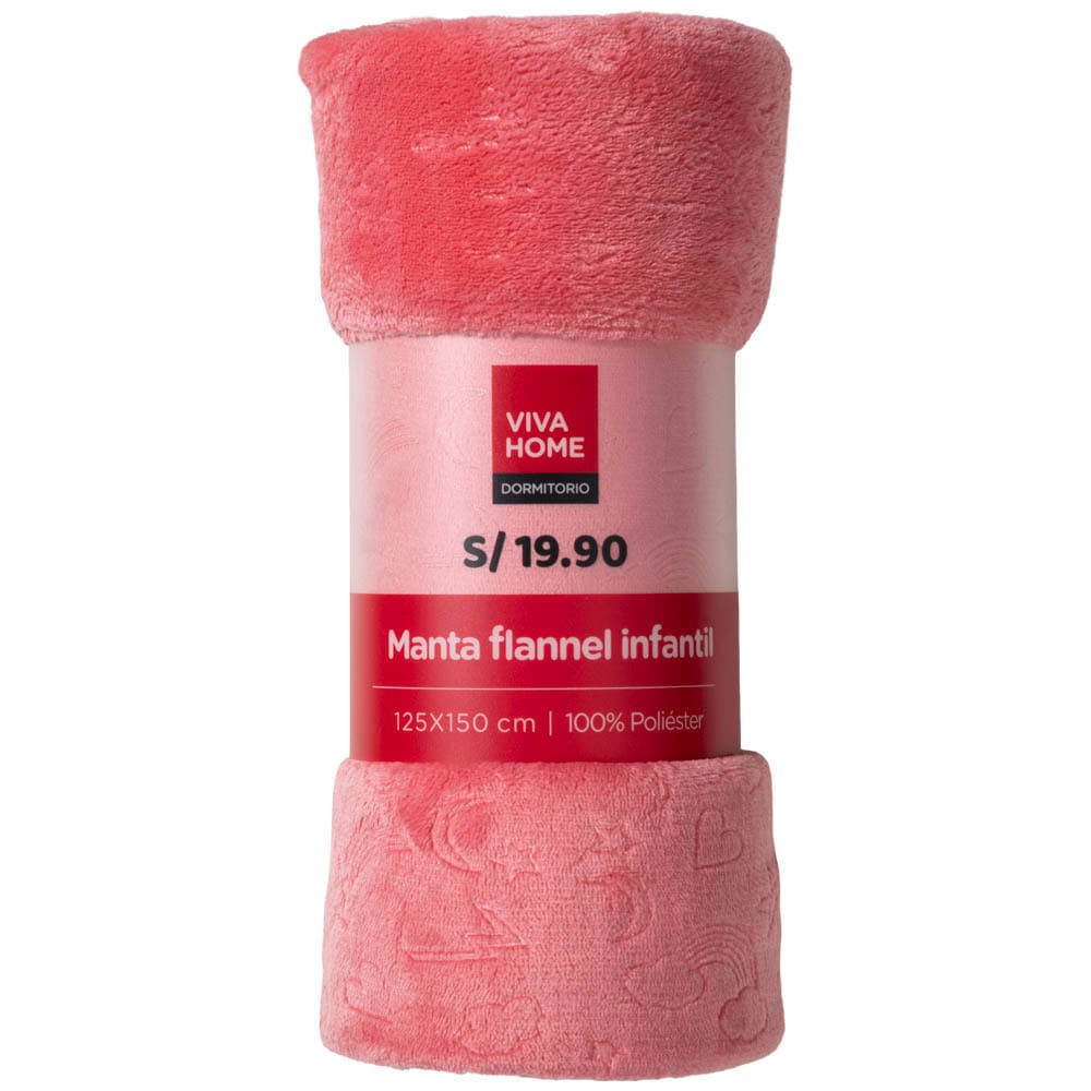 Manta Flannel Infantil Girl VIVA HOME