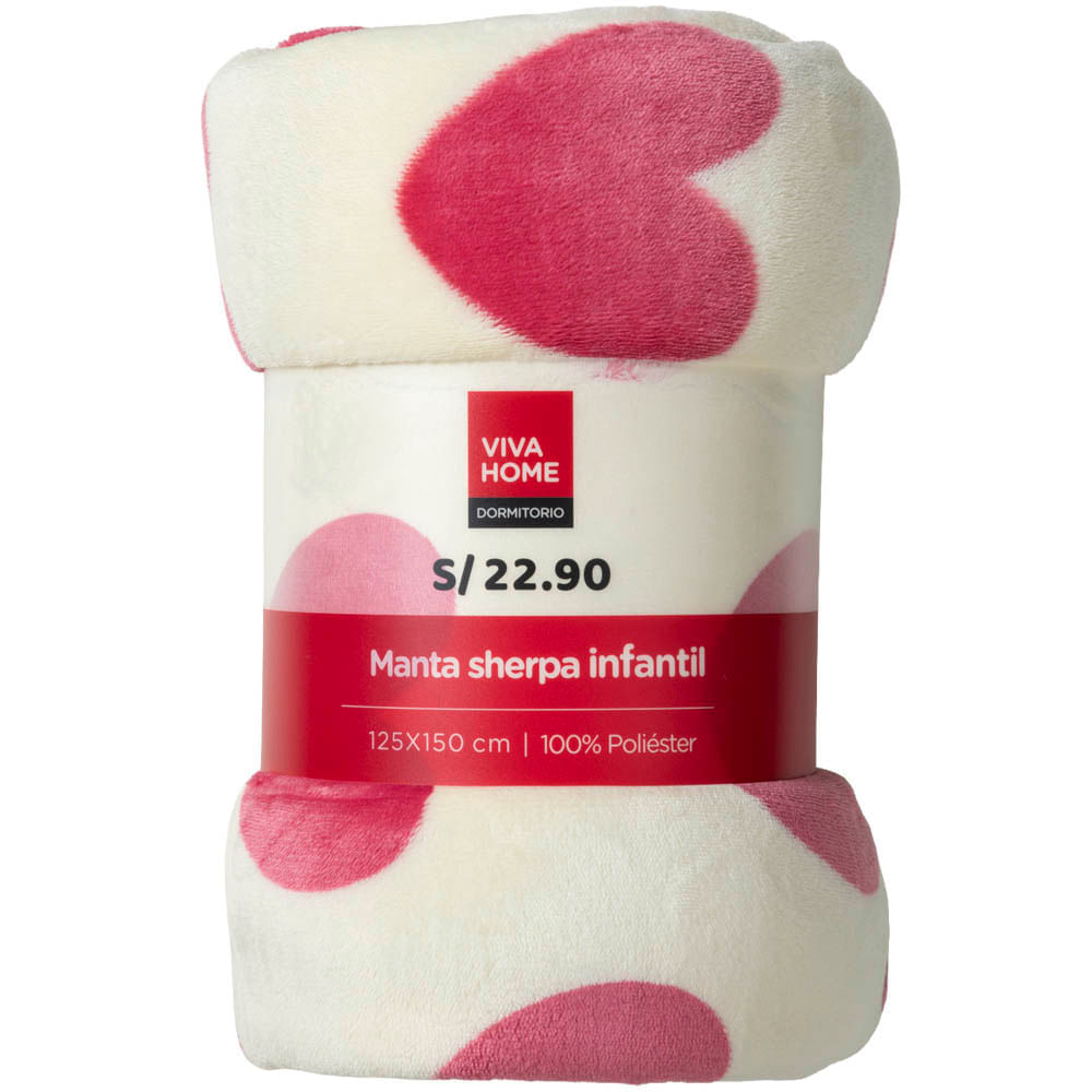 Manta Sherpa Infantil Girl Print VIVA HOME (Modelos Aleatorios)