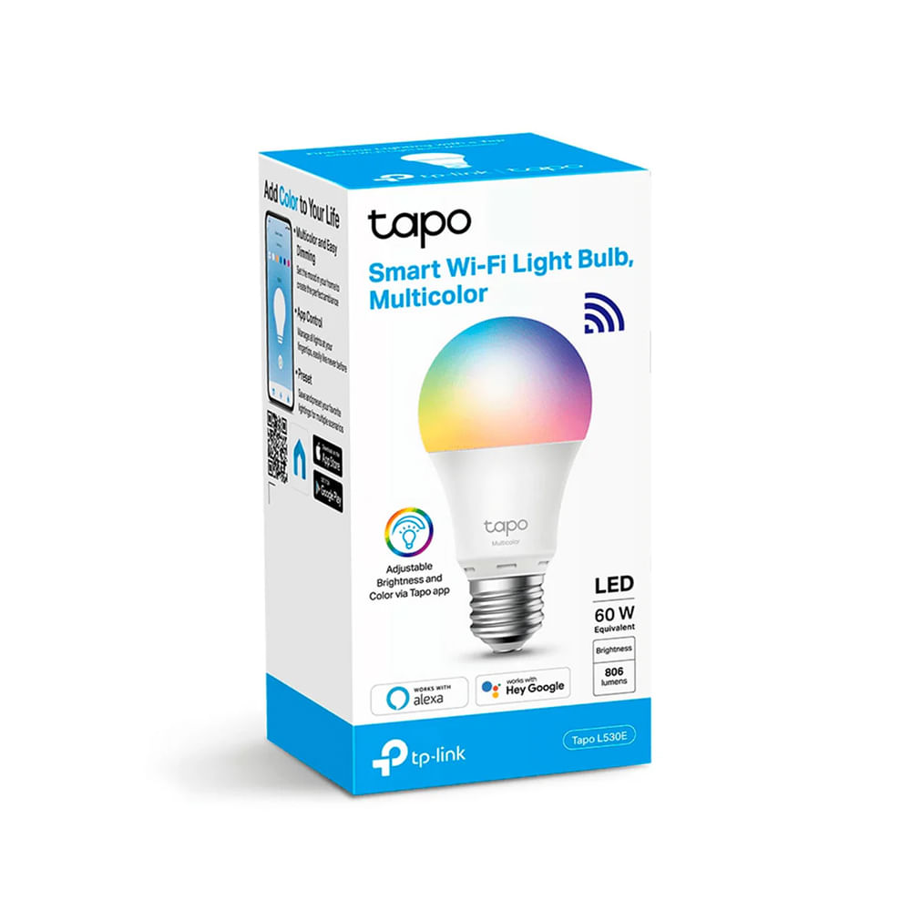 Bombilla LED Wi-Fi TP-LINK L530E RGB, Control Inteligente desde Tu Móvil, Eficiencia Energética