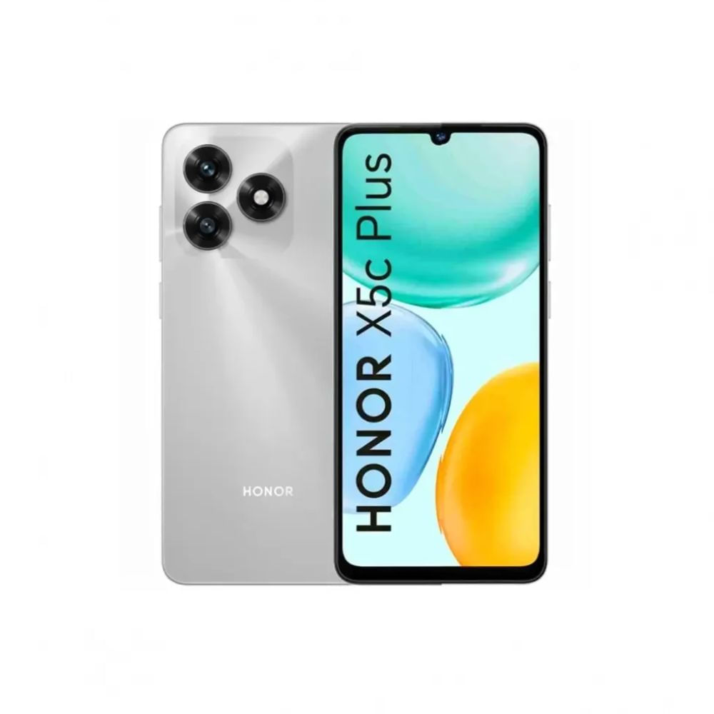 Celular Honor X5c Plus 6GB 256GB Plateado - Cámara 50MP