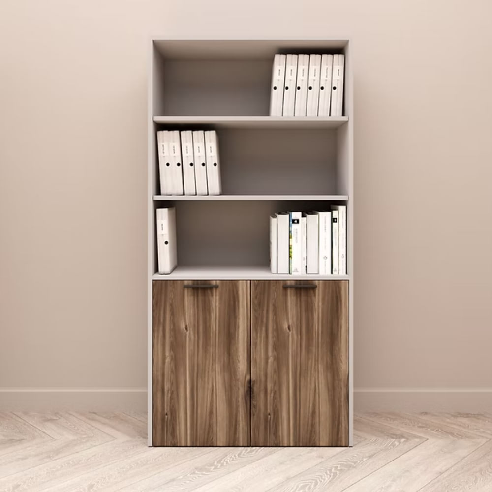 Estante Renato 4 Repisas Blanco y Gales | Masiva Home