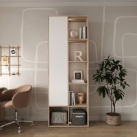 Estante Arden 6 Repisas Marron y Blanco | Masiva Home