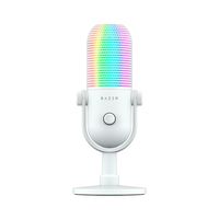 Microfono Gamer Razer Seiren V3 Chroma Usb Streaming Supercardioide CN Sensor Touch Silent White