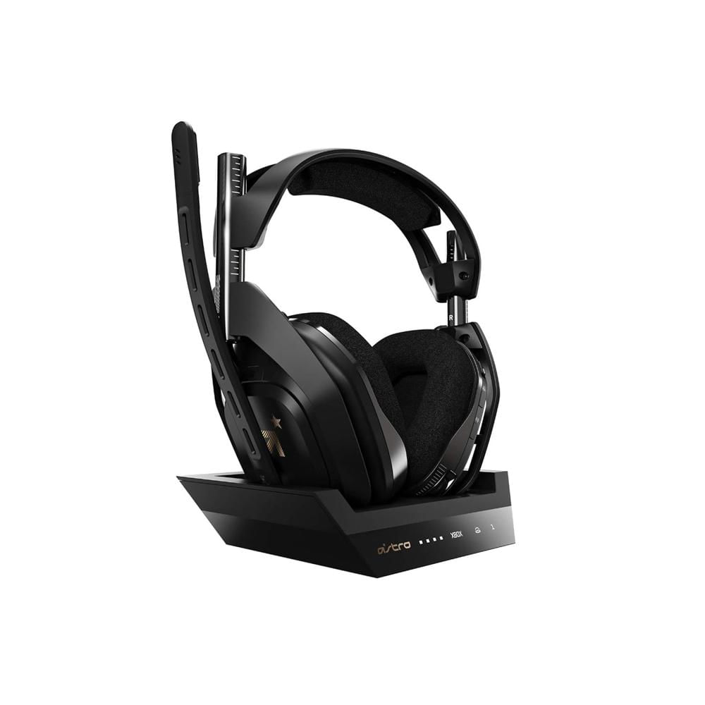 Audífonos Gamer Astro A50 Lightspeed Wireless con Base Station Negro