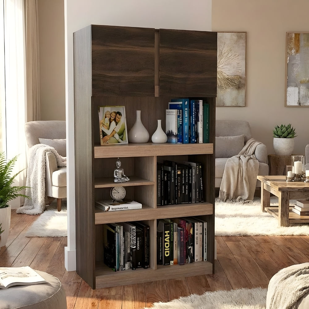 Estante Librero Hope Marron y Hueso | Masiva Home