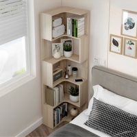 Estante Esquinero Kylie 5 Niveles Beige | Masiva Home