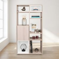 Estante Librero Joanne Blanco y Beige | Masiva Home