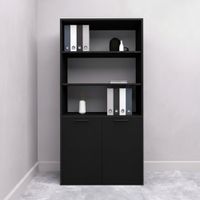 Estante Renato 4 Repisas Negro | Masiva Home