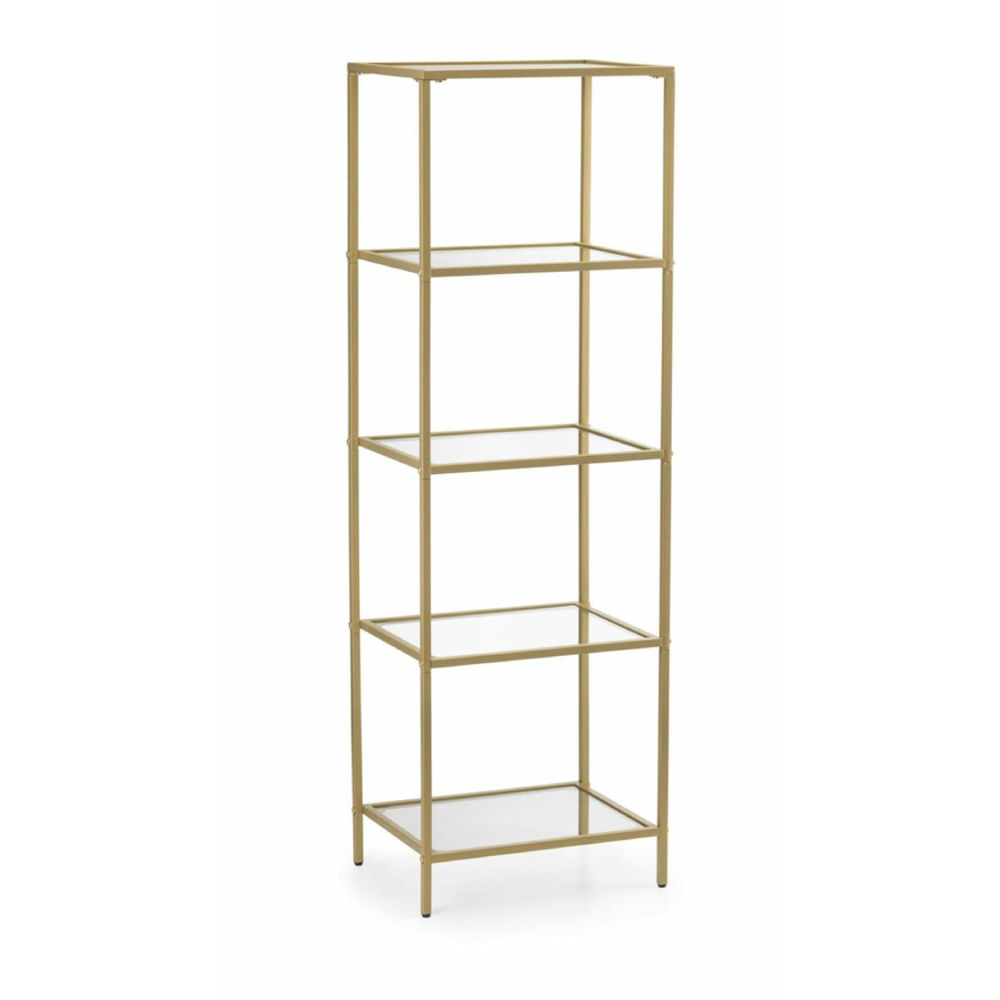 Estante Industrial Romero 4 Repisas Dorado | Masiva Home