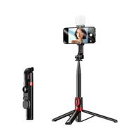 Selfie Tripode Streaming Remax P60 Negro 1.3 m 360° bluetooth