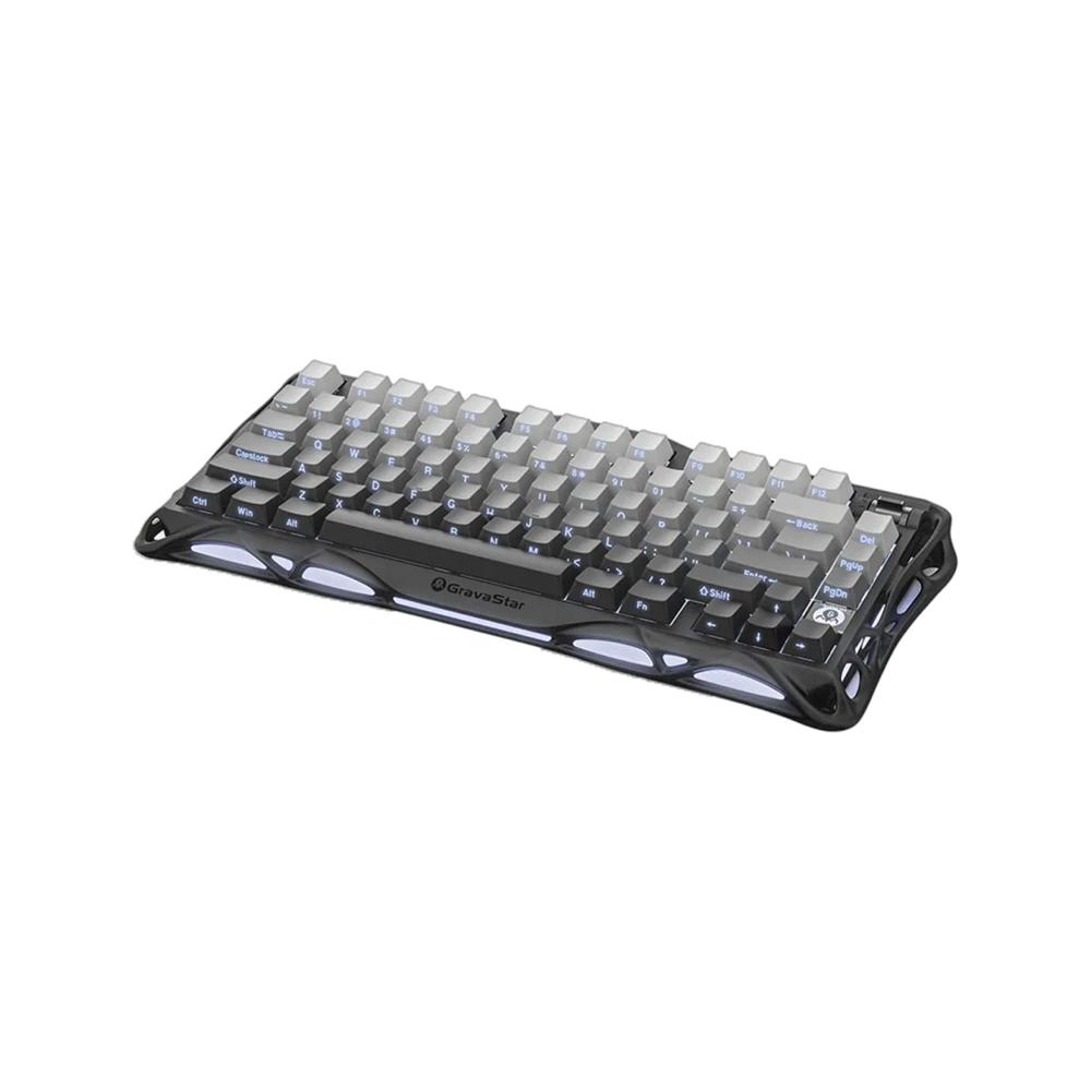 Teclado Gamer Inalámbrico Gravastar Mercury K1 Inglés RGB Gradient Black