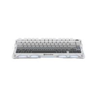 Teclado Gamer Inalámbrico Gravastar Mercury K1 Inglés RGB Gradient White