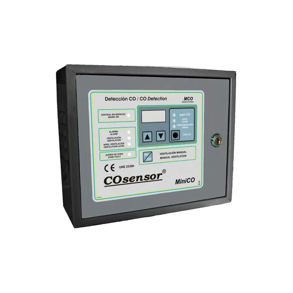 Central de Detección CO/NO2 Cofem MiniCO - Soporta 10 Sensores, Compacto y Eficaz para Seguridad