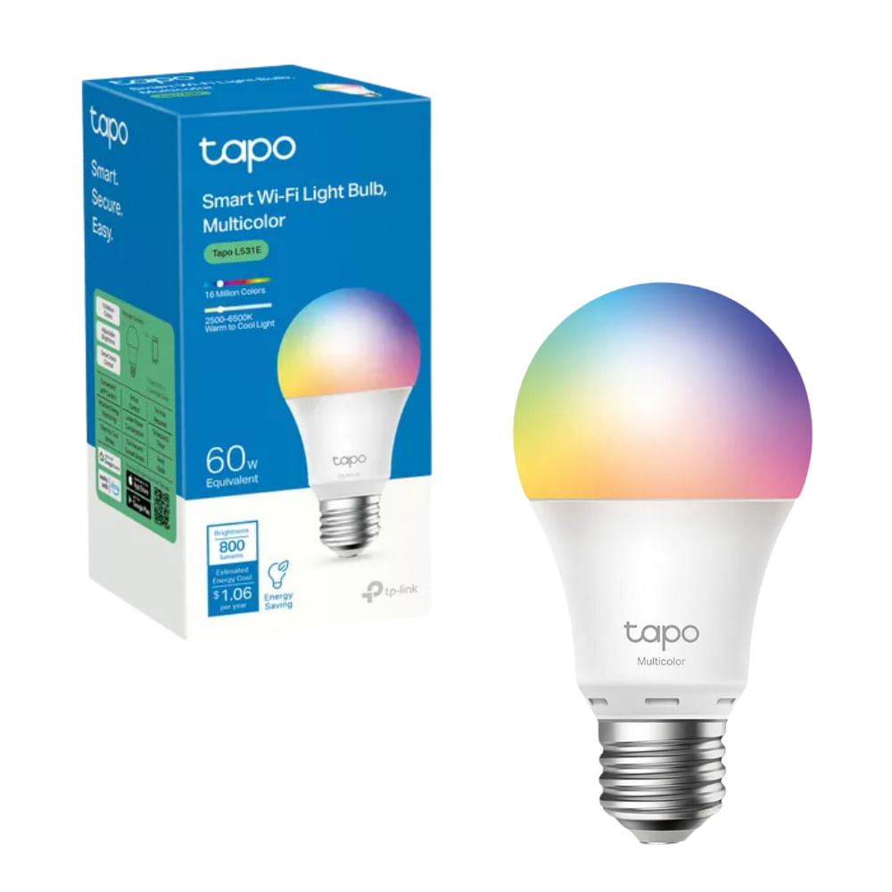 Bombilla LED Tapo L530E E27 8.7W (60W) Regulable 2500-6500K - Ilumina tu hogar con estilo