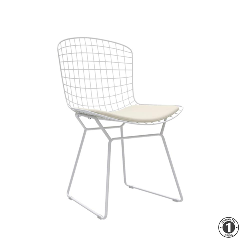 Silla Fija Bertoia Trineo Blanco Althea Confort