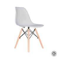 Silla De Comedor Diseño Eames Be Gris Althea Confort