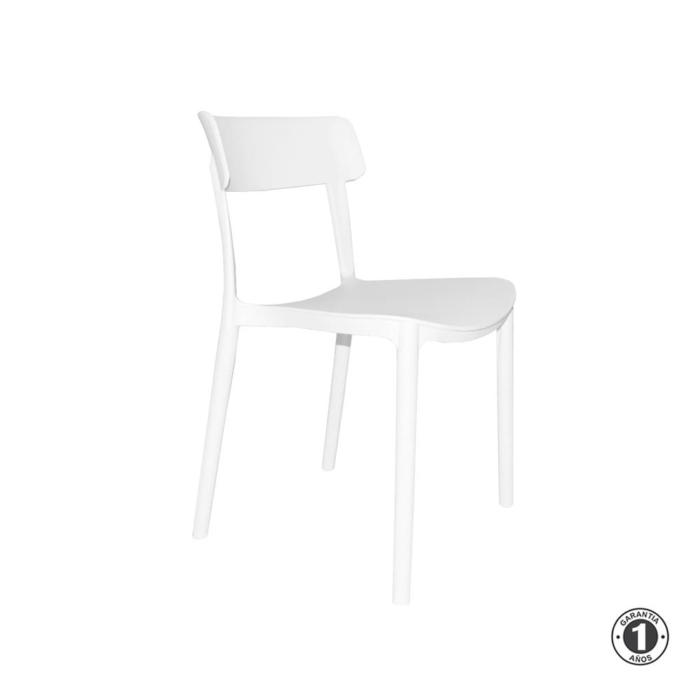 Silla Fija De Comedor Turkia Blanca Althea Confort