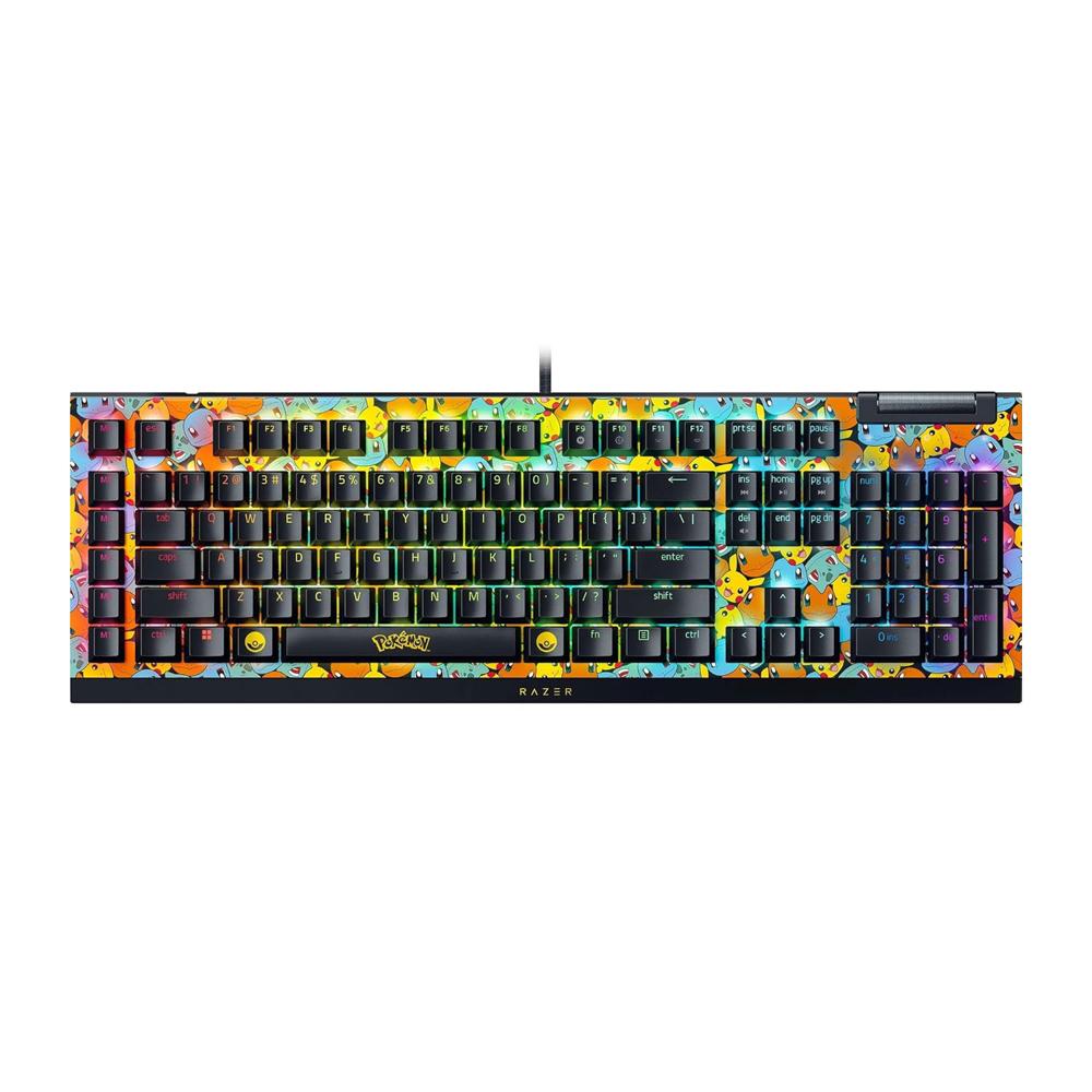 Teclado Gamer Razer Blackwidow V4 X Mechanical Gaming Pokemon Edition