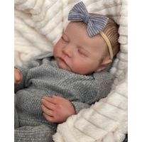 MUÑECA BEBÉ REBORN 18"" / 46 CM CON ACCESORIOS | LEVI-GRAY