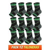 Pack 12 Taloneras Deportivas Compresión Tobillo Soporte Estabilidad Alto Rendimiento Transpirable