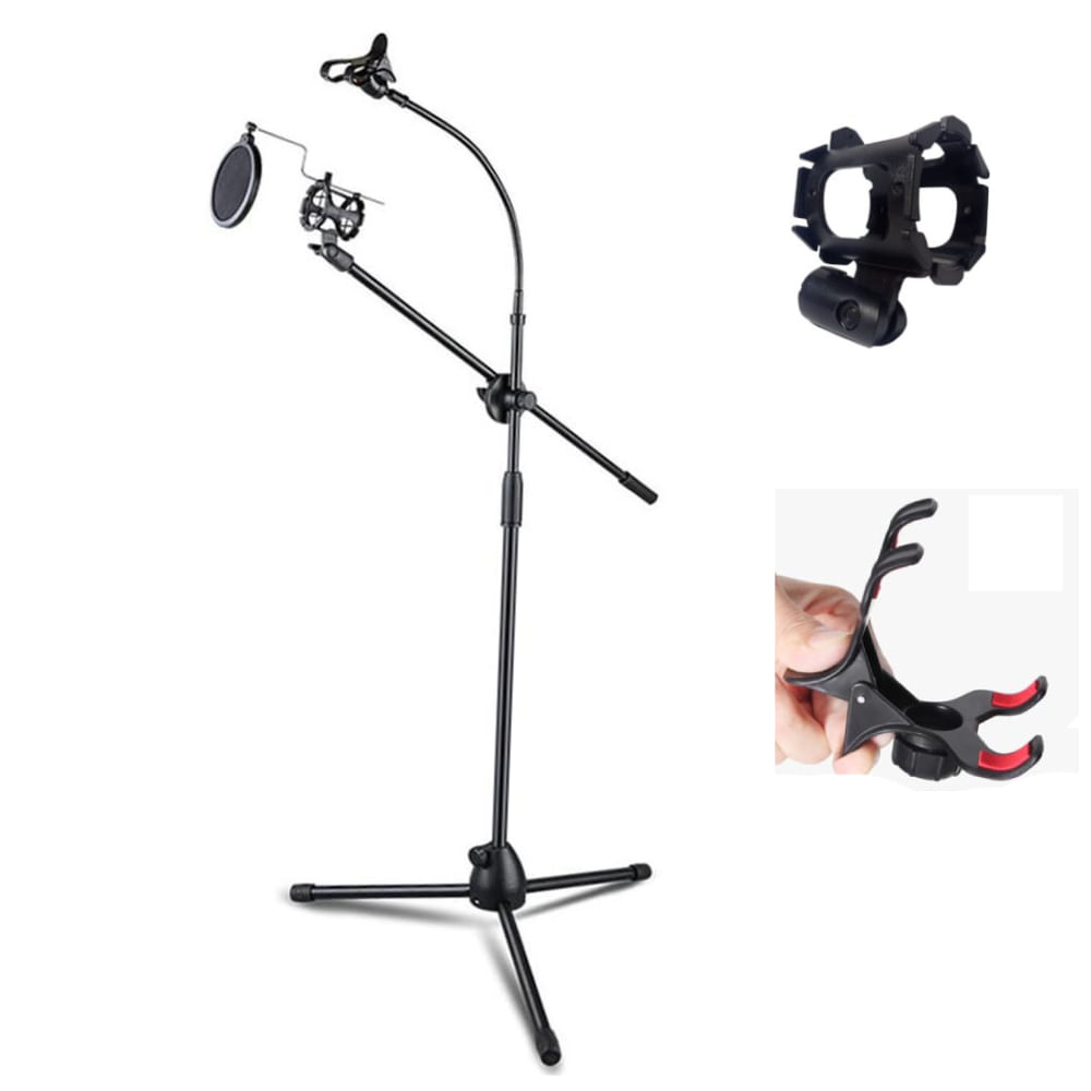 Soporte de Suelo Pedestal para Microfono Celular Tripode