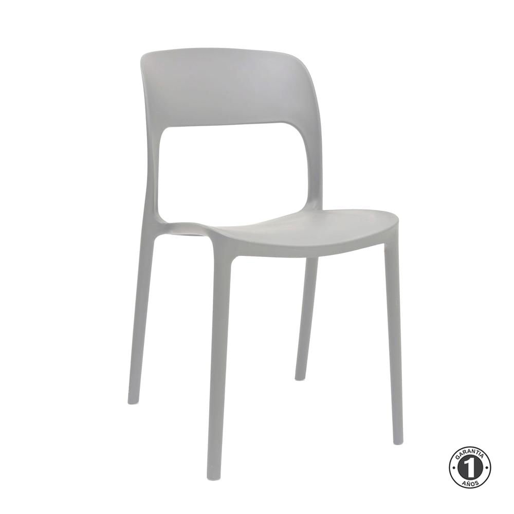 Silla Fija De Comedor Obi Gris Althea Confort