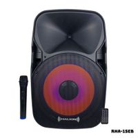 PARLANTE ACTIVO HALION 800W 1 MICROFONO BATERIA - RHA-15EB