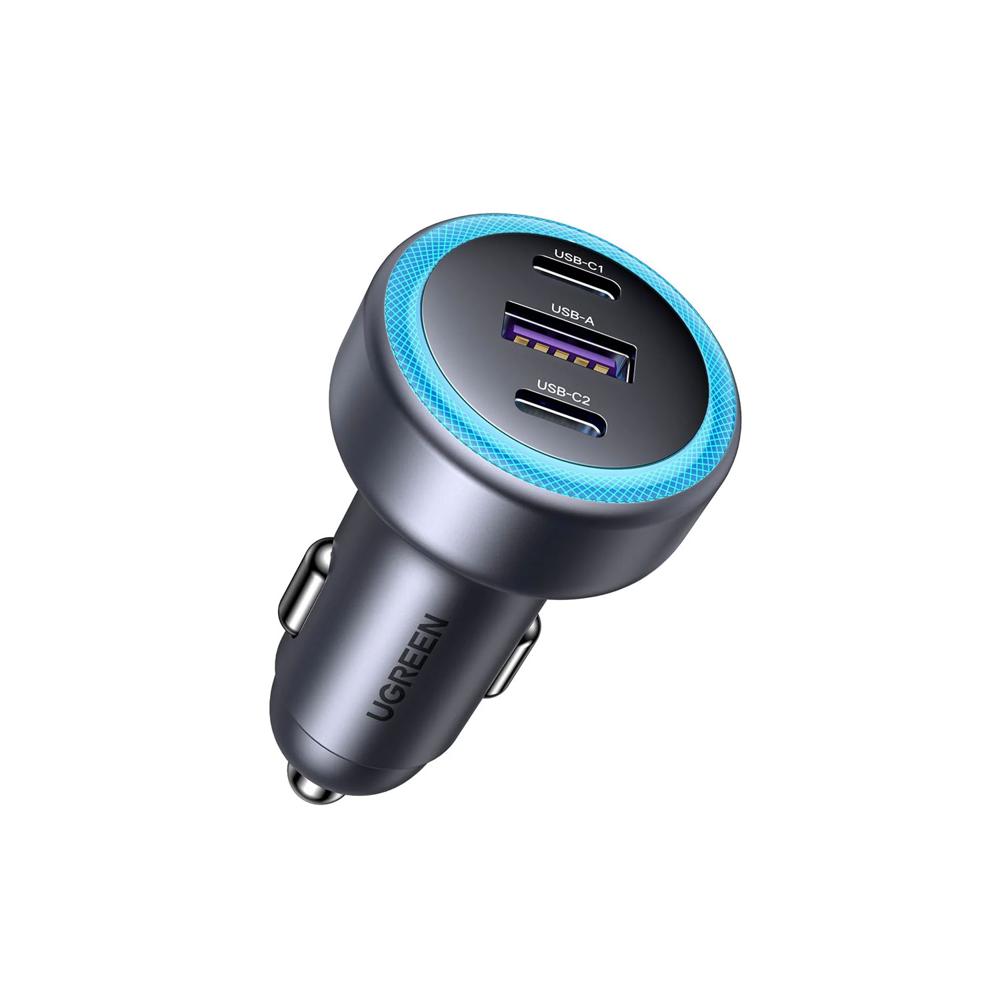 Cargador de Auto Ugreen 30W 3 Puertos USB Carga Rápida EC307-45843