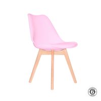 Silla De Comedor Diseño Ema Be Rosado Althea Confort