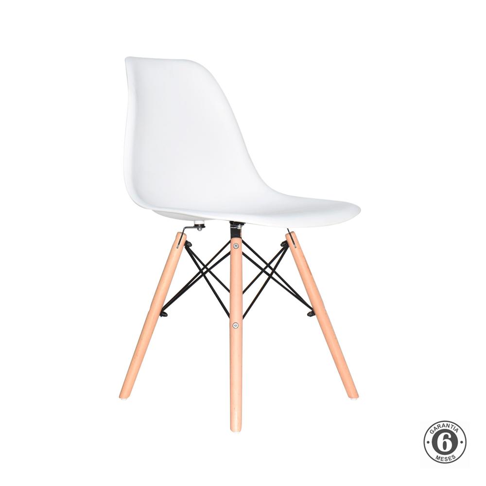 Silla De Comedor Diseño Eames Be Blanco Althea Confort