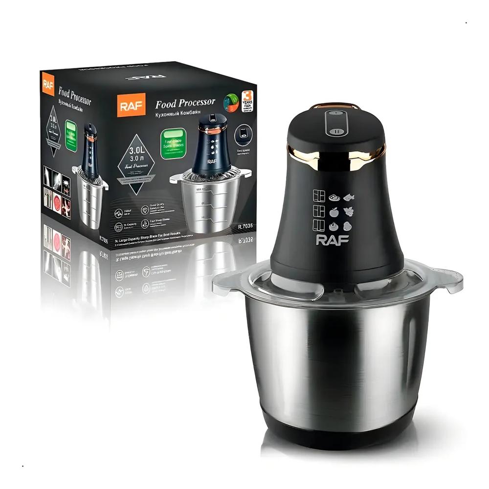 PROCESADOR DE ALIMENTOS 3 LITROS 1000W RAF R.7035