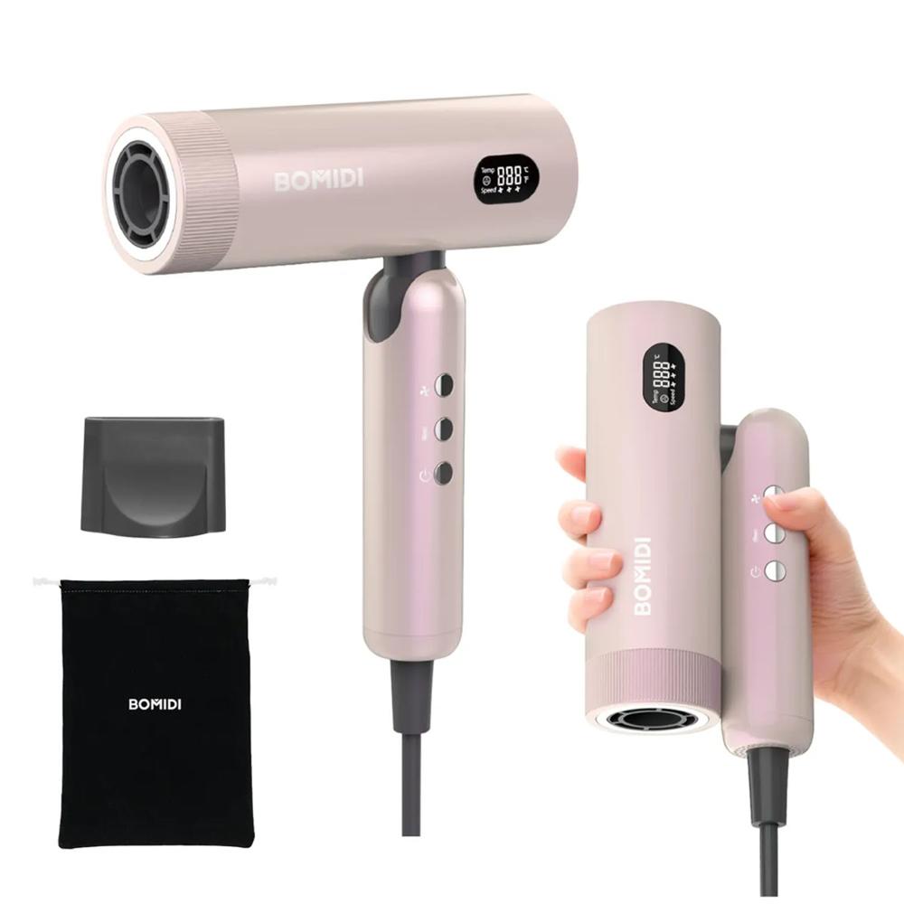 Secadora de Cabello Profesional Bomidi HD08 Pegable Dorado
