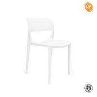 Silla Fija de Comedor Happy Blanco Althea Confort