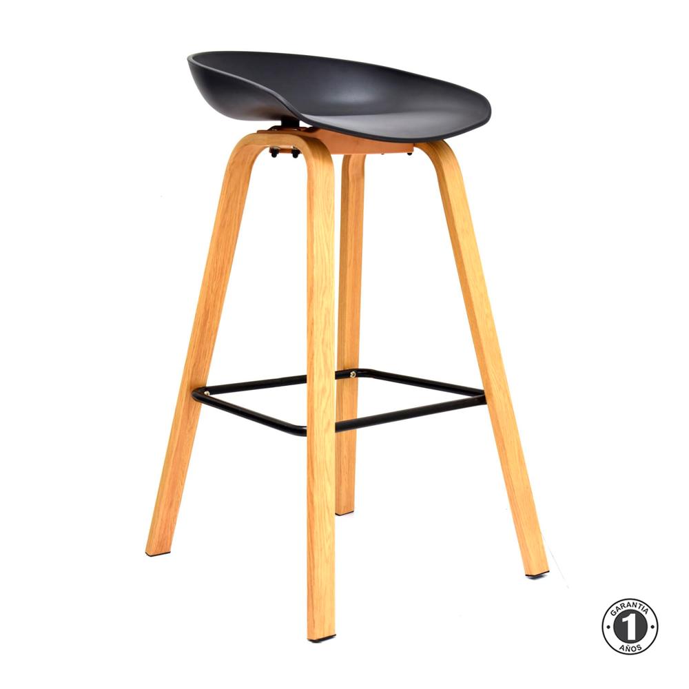 Silla Para Bar Misuri Butaco 75 Cm. Negro Althea Confort