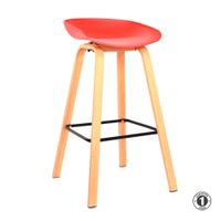 Silla Para Bar Misuri Butaco 75 Cm. Rojo Althea Confort