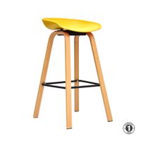 Silla Para Bar Misuri Butaco 75 Cm. Amarillo Althea Confort