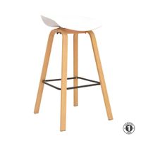 Silla Para Bar Misuri Butaco 75 Cm. Blanco Althea Confort