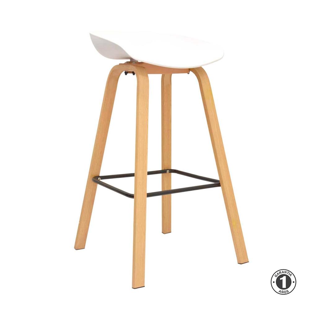 Silla Para Bar Misuri Butaco 75 Cm. Blanco Althea Confort
