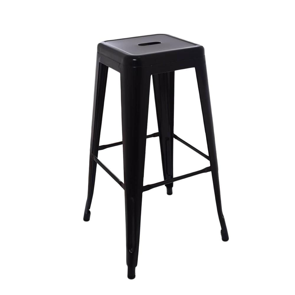 Butaco De Bar Cloe Sin Espaldar Negro Althea Confort