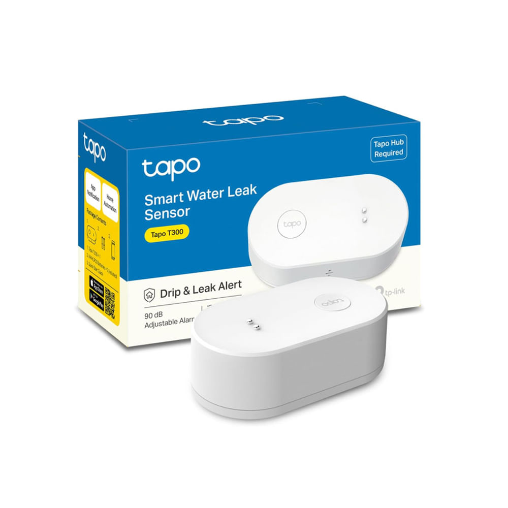Sensor de fugas de agua TP-Link Tapo T300 inteligente para hogar conectado, alertas en tiempo real